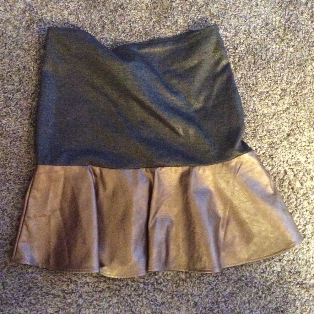 Potters Pot gold glitter skirt two-tone flare hem